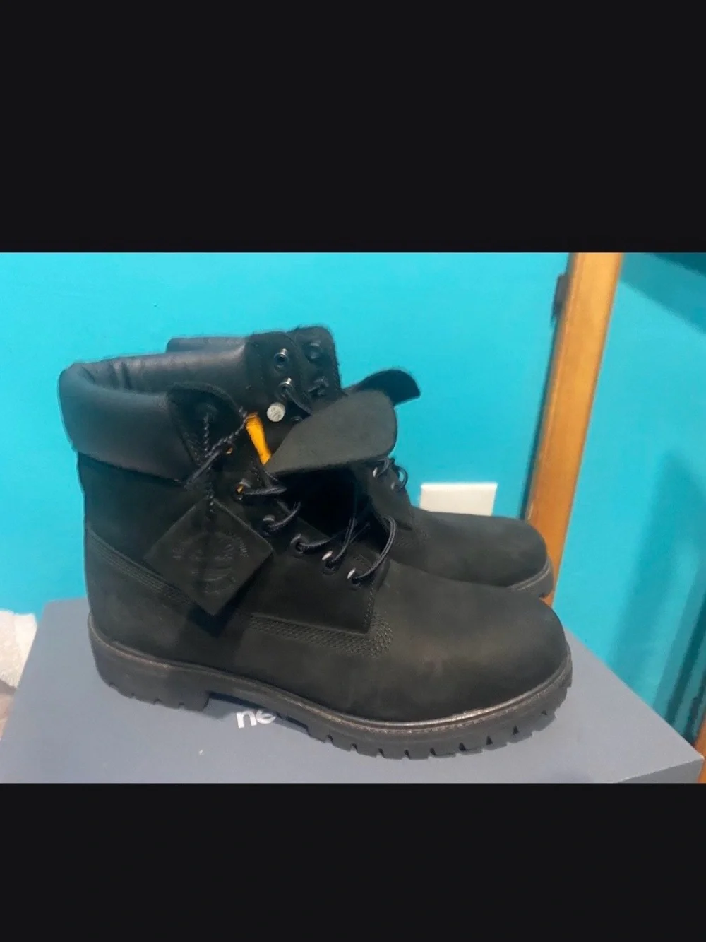 Timberland Black Men's Lace-Up Work Boots
